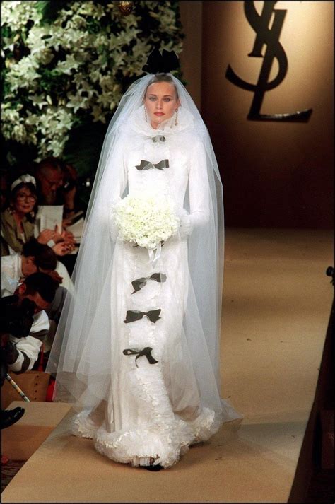 yves saint laurent wedding dress.